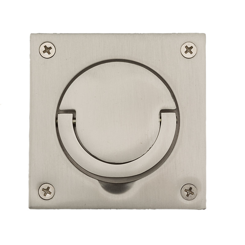 Polished Chrome Solid Brass Flush Ring Pull