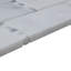 11.5" x 18" Marble Mosaic Tile in First Snow Elegance