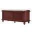 Banc de rangement avec armoire en velours Lechner-23571718