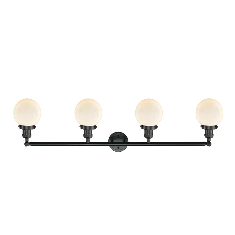 Lorri 4 - Light Vanity Light, Matte White, LED, Matte Black