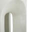 Table d'appoint ronde en béton avec finition blanc antique