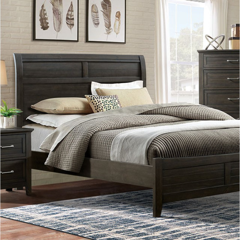 Pangos Sleigh Bed, King