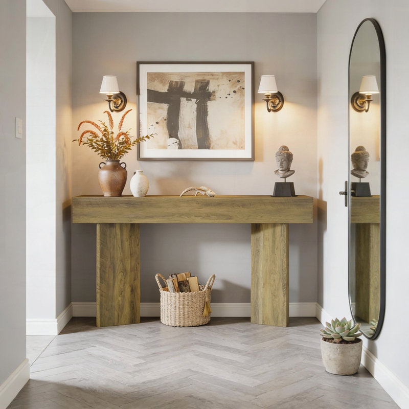 Modern Side Table,Compact Console Table,Sofa Table