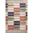 Multi-Colored Square Section Wave Stripe Patterned Creative Modern Decorative Rug-1415371530