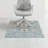 Tabriz Carpet Straight Rectangular Chair Mat-49354977