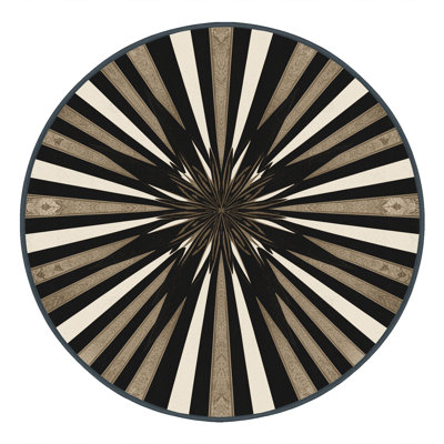 Tapis doux et moelleux à motif étincelant de luxe à motif étincelant noir - Reliure noire