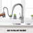Kitchen Faucet With Pull-Down Sprayer, Single-Handle High Arc Sink Faucet With Deck, Suitable For Kitchen Sinks And Laundry Sinks.-114112631