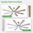 72 Inch Large Ceiling Fan with Light, Modern 8-Blade Silver and Wood Grain Indoor Outdoor Fans with Remote App Control Dimmable Light, Quiet DC Motor Reversible 6 Speed Timer-652494709-652494716-652494715