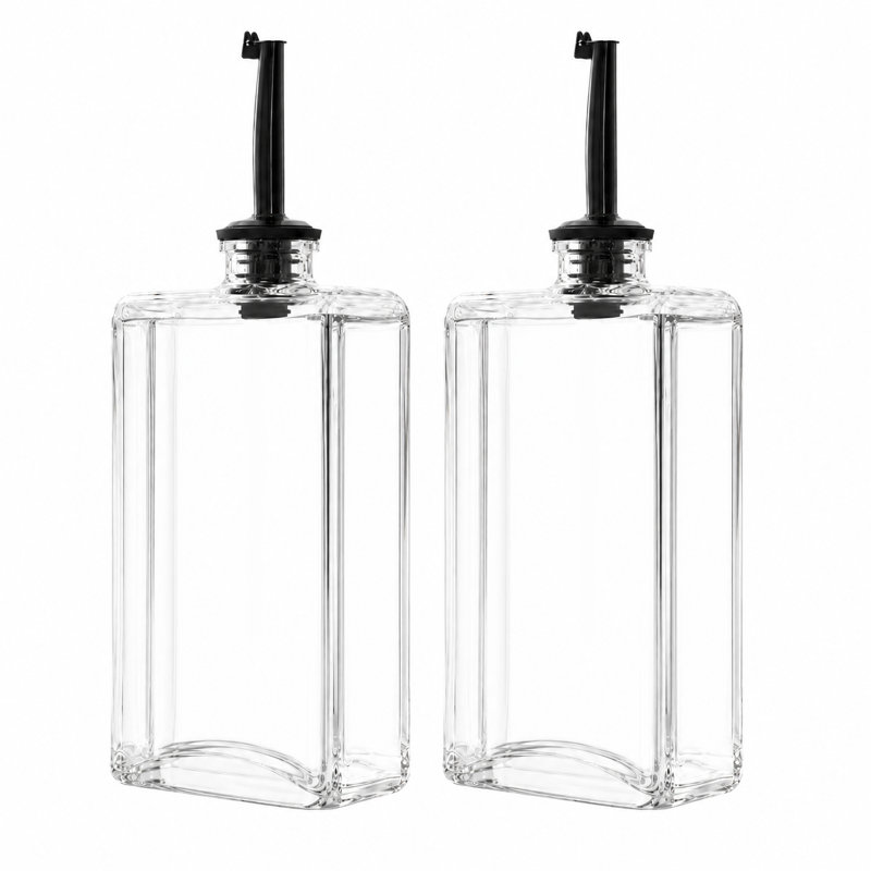 Ensemble de distributeur d'huile de cuisine Kitchen, 2 bouteilles d'huile d'olive et de vinaigre avec distributeur pour la cuisine à domicile