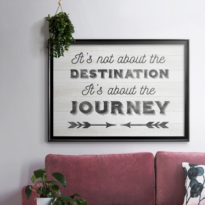 Toile tendue sur toile tendue avec destination, H 30 po x l 44 po x P 1,5 po, Noir