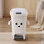8L Foot Pedal & Press-to-Open Cream White Trash Bin-422087556