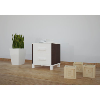 Wiese 2 Drawer Nightstand