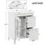 24" Bathroom Vanity with Sink, Cabinet