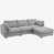 100 % polyester gris est en rupture de stock