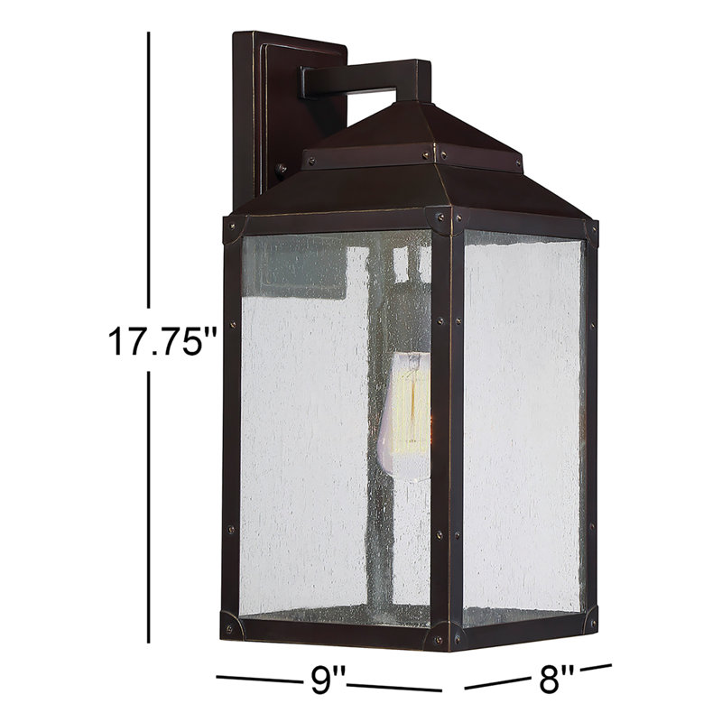 Lanterne murale d'extérieur Arpie, H 17,75 po x l 8 po x P 8 po