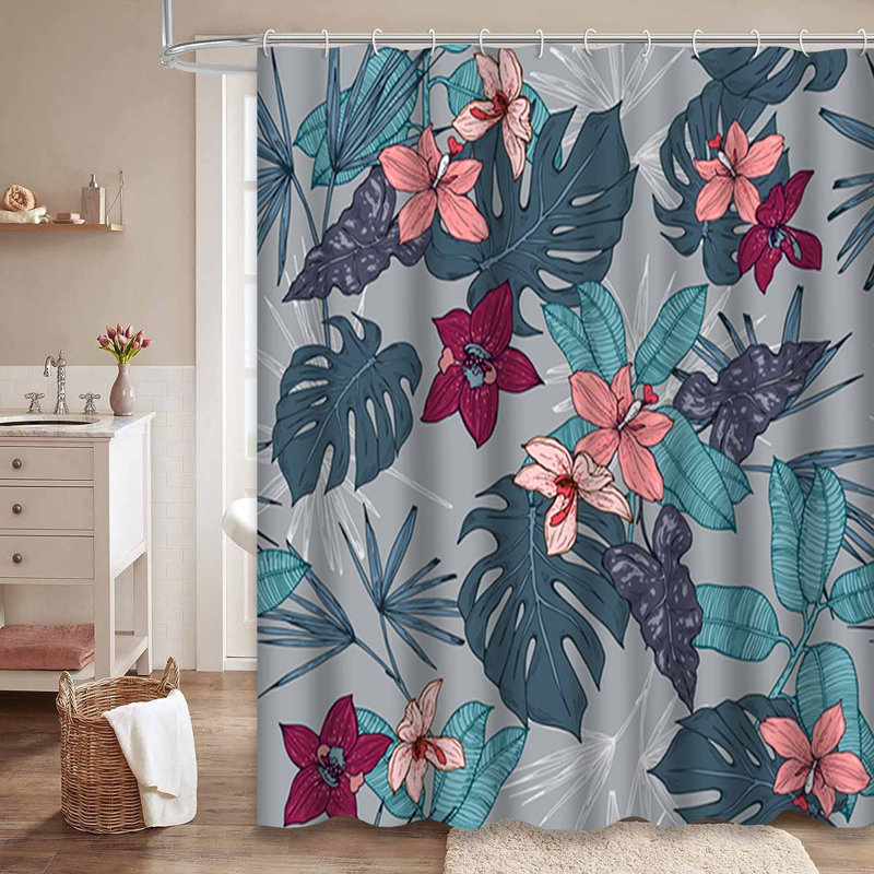 Rideau de douche imperméable Banana, L 72 po x l 72 po