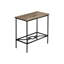 2 tables d'appoint pour le salon, taupe et noir, table étroite au design élégant, métal noir foncé, meubles de n'importe quelle pièce
