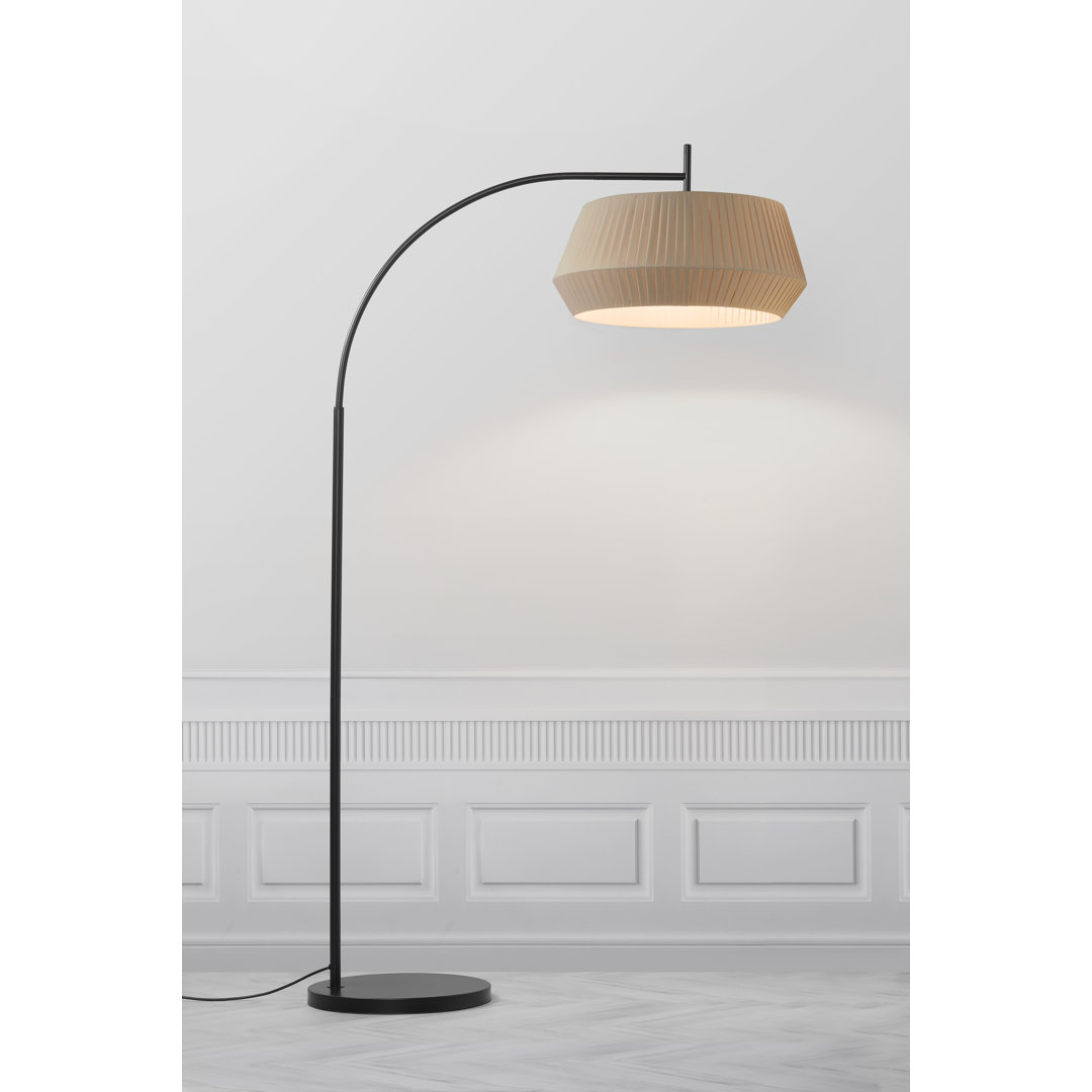 Nordlux Dicte Floor Lamp, Hand-Woven Lampshade, Beige - Image 7