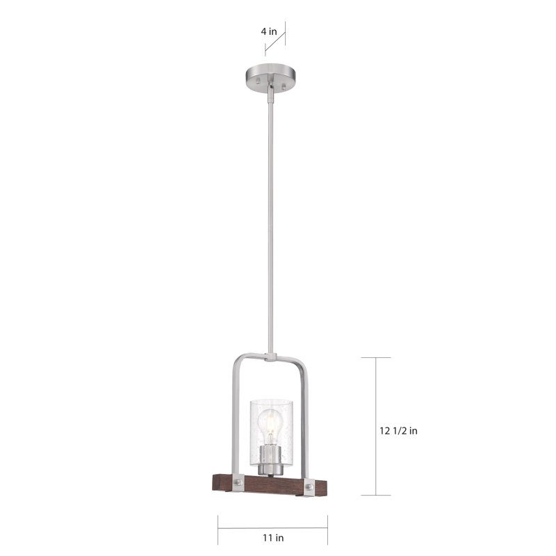Luminaire suspendu géométrique à 1 lumière Louque