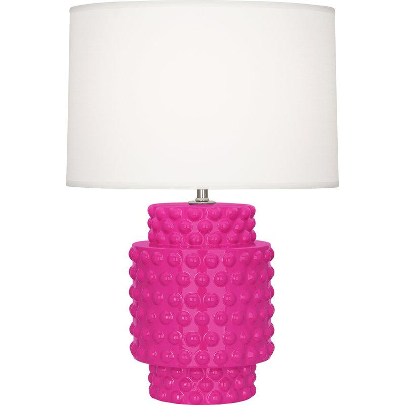 Small Dolly Accent Lamp, 21.5" H x 15" W x 15" D, Razzle Rose
