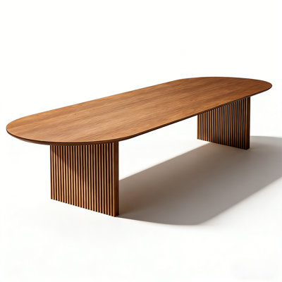 Table de conférence en bois massif moderne