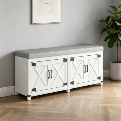 16 Pair Shoe Storage Bench