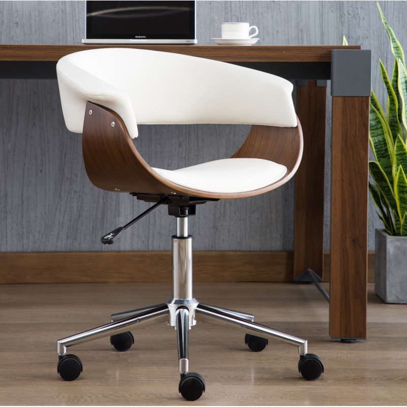 Chaise de travail Batholo, Ivoire blanc