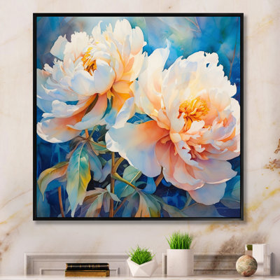 Pivoine rose captivante III sur toile