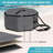 Hat Box For Travel And Storage, Collapsible Hat Case Cowboy Cap Hat Organizer For Closet With Handles Hat Boxes For Men And Women Storage Large Hat Bag Carrier With Cardbord, Grey