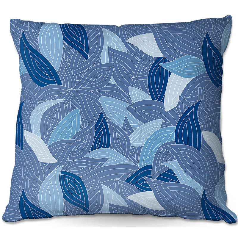 Julia Grifol Floral Reversible Throw Pillow, 20" x 20", Blue