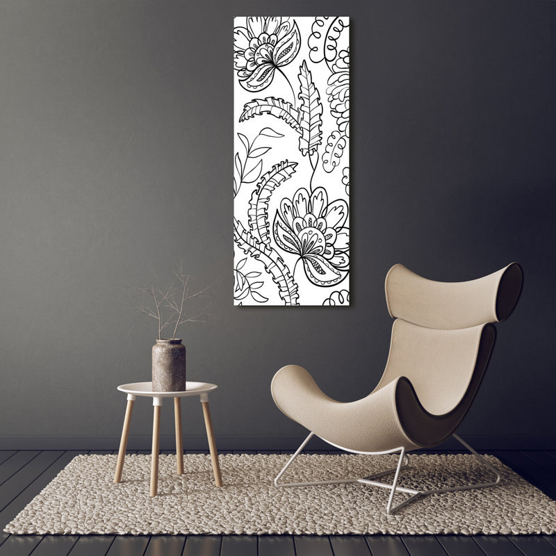 Zentangle Background - Wrapped Canvas Print