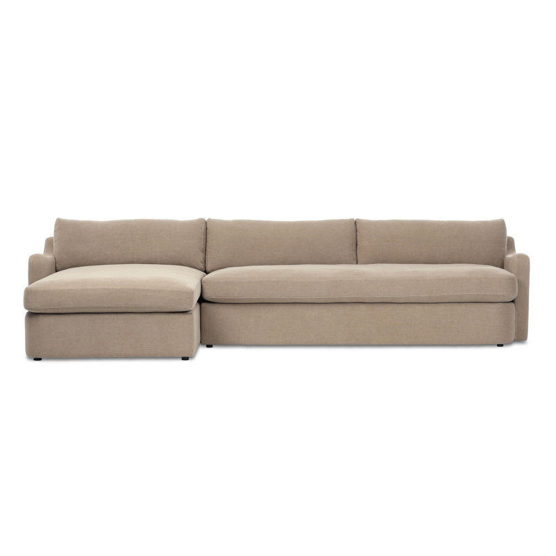 Aurelia 2-Piece Sectional, Left Hand Facing, Boatway Canvas Linen