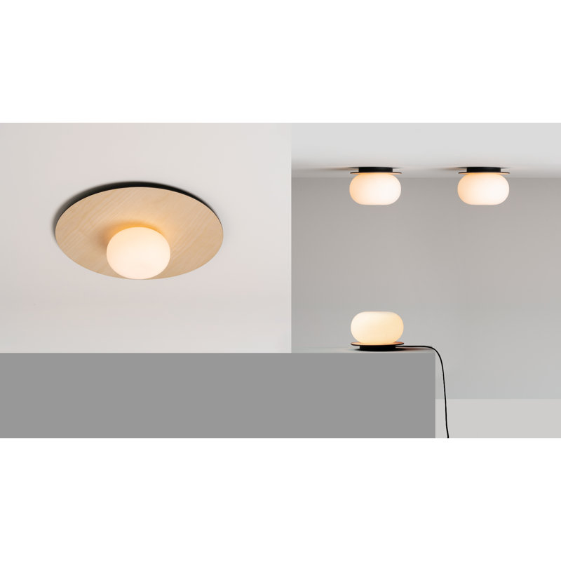 Knock Glass LED Flush Mount