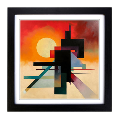 Sunrise Suprematism No.1 - Framed Print