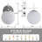 Lio 1 - Light Dimmable Iron ETL wall sconces with Round Shape Cloud Glass Shade-416420605