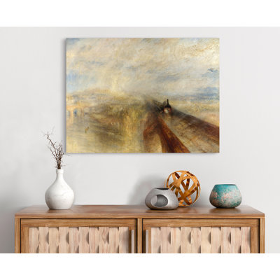 Rain, Steam And Speed, The Great Western Railway by William Turner - Wrapped Canvas Painting