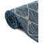 Tapis bleu sarcelle intérieur / extérieur à motif tissé à la main Southbrook Innnsbrook-819146466