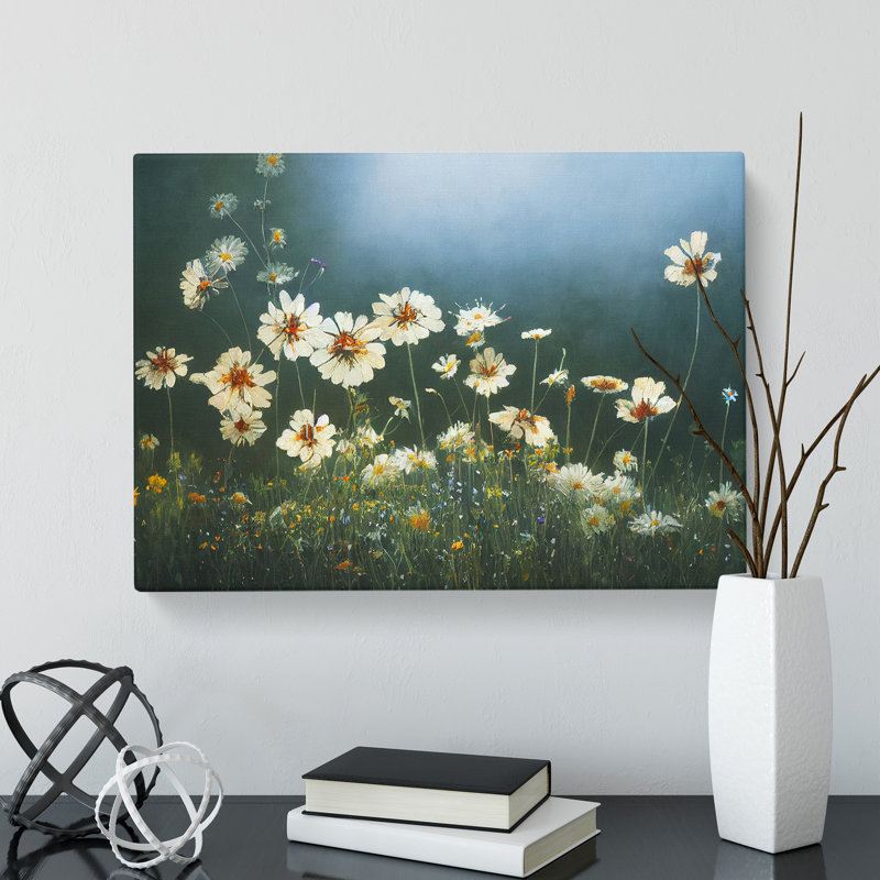 Otherworldly Wildflowers Floral - Wrapped Canvas, 35cm H x 50cm W x 3cm D