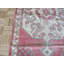 Tapis oriental rouge noué à la main Oushak