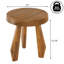 Tabouret d'appoint en bois d'acacia massif de 15 po Terra Rustic-1897514449