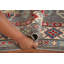 Tapis oriental gris à motif géométrique Kazak 5