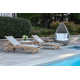 2 Pc. Antique Wash Chaise Lounge Chairs