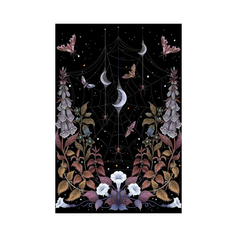 «Witch Garden», reproduction d'art sur toile encadrée, Toile tendue, Ne s’applique pas, H 18 po x l 12 po