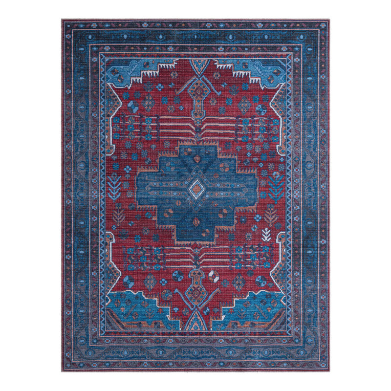 Guthridge Chenille Oriental Indoor Rug, Rectangle 7'10" x 10'