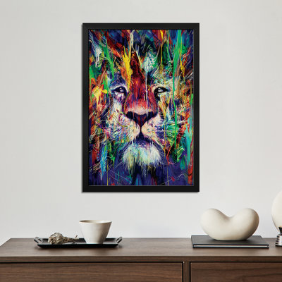 Lion I, affiche encadrée de qualité par Nicebleed