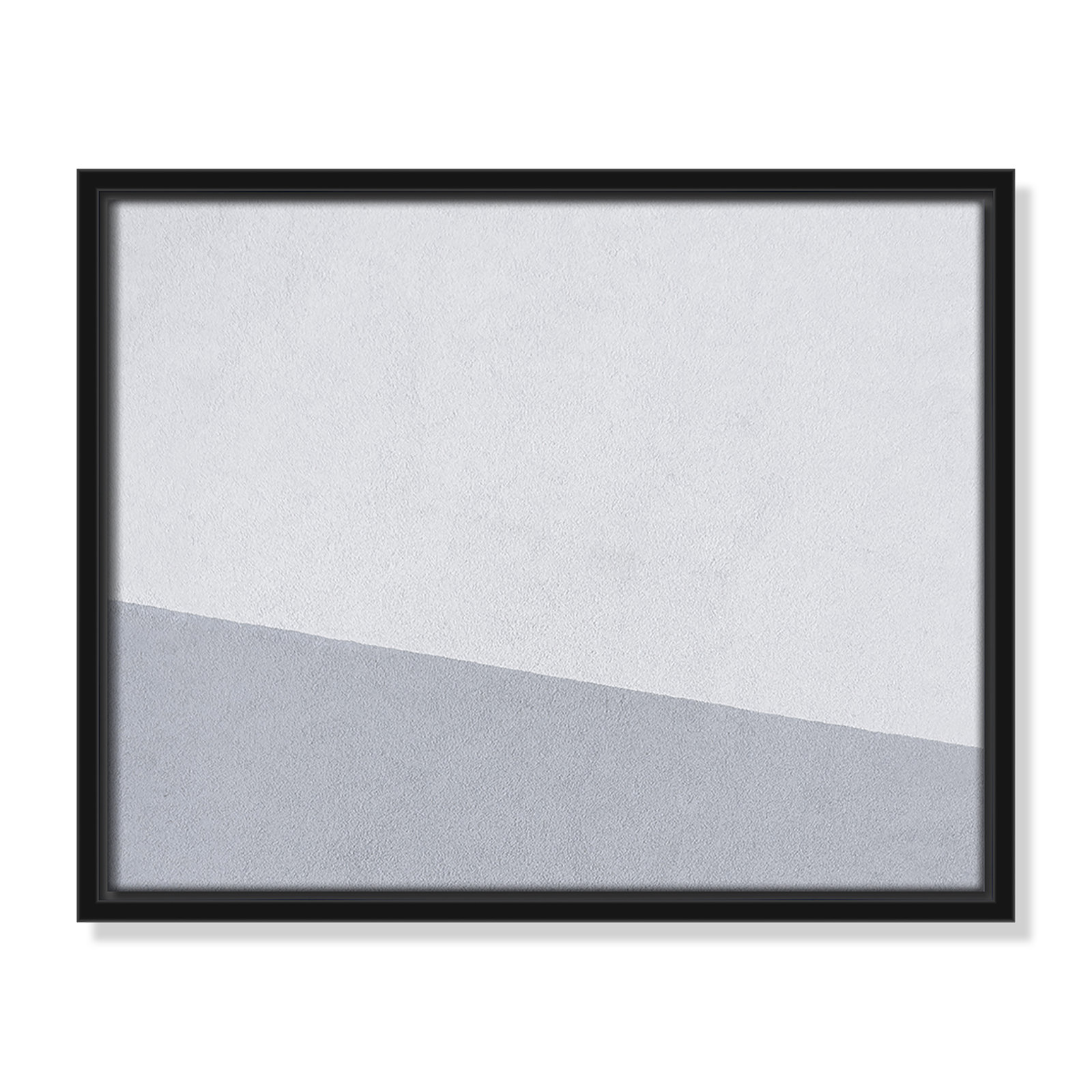Dominic "Abstract Blues" Print, 12.5" H x 15.5" W x 2" D, Black Framed Canvas