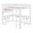 Space-Saving Wood Frame With Smart LED Loft ,Desk,Storage Shelves And Charging Station-833990213