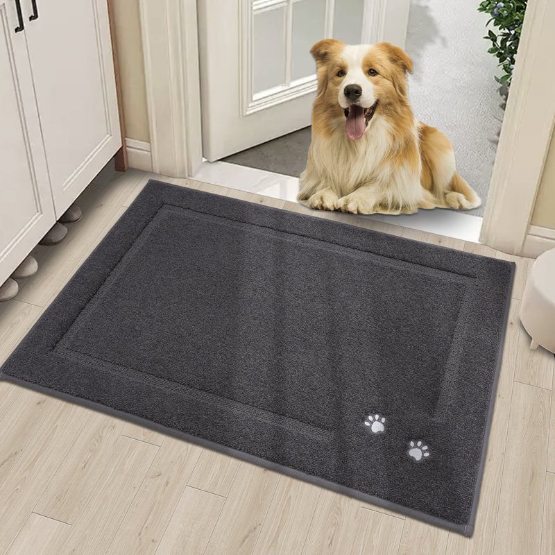 Non-Slip Indoor Doormat, 50.8cm W x 81.3cm L, Dark Grey