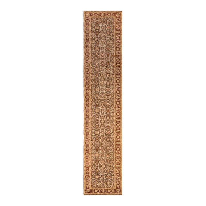 Classic One-of-a-Kind 2' 7" X 12' 10" Hand Knotted Area Rug