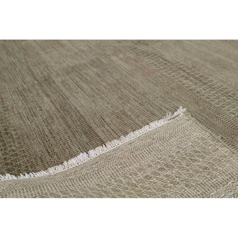 Tapis vert clair et doré de haute qualité noué à la main
